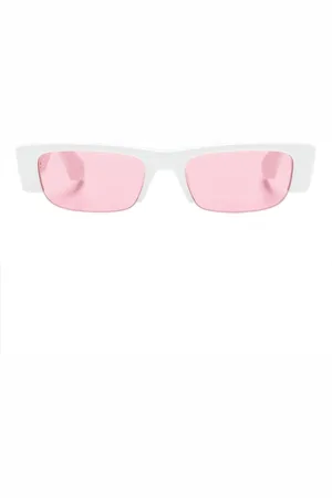 Alexander McQueen Graffiti slashed rectangle sunglasses