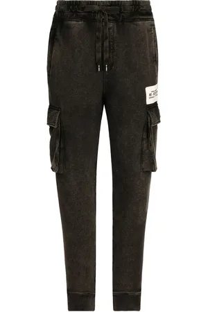 Dolce & Gabbana Logo-patch tapered cargo trousers