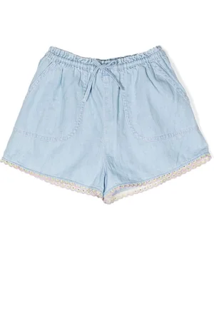 ZIMMERMANN Halcyon patch-detail denim shorts