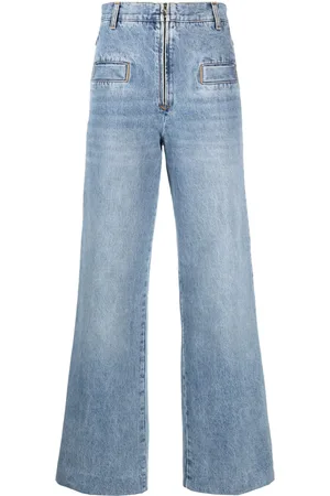 Sandro High-waisted wide-leg jeans