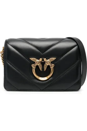 Pinko Love Birds quilted crossbody bag