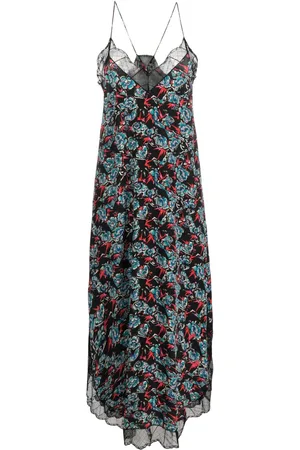 Zadig & Voltaire Risty floral-print silk slip dress