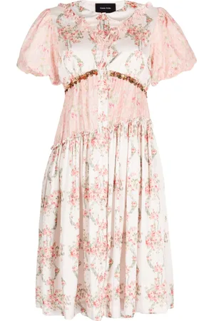 Simone Rocha Floral-print midi dress