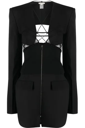 Nensi Dojaka Cut-out wool minidress