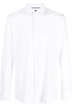 HUGO BOSS Pointed-collar long-sleeve shirt
