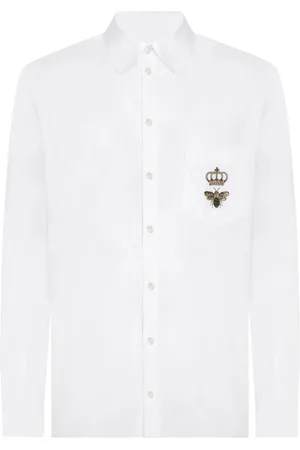 Dolce & Gabbana Logo-embroidered cotton shirt