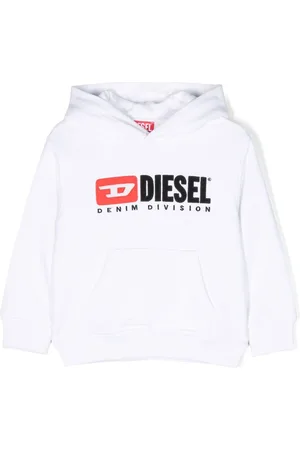 Diesel Logo-embroidered cotton hoodie