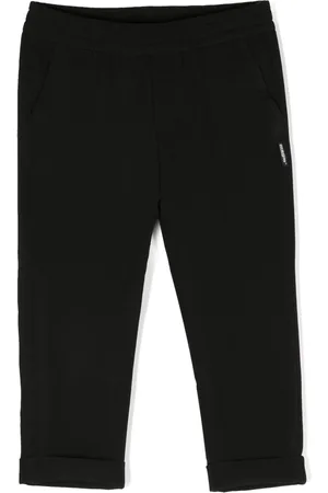Msgm Logo-patch straight-leg trousers