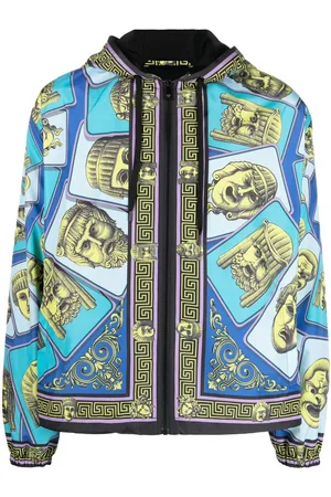 VERSACE Zip-up printed jacket