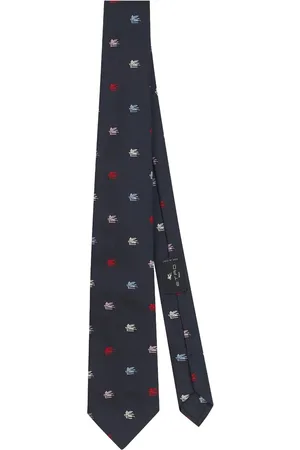 Etro Logo-jacquard silk tie