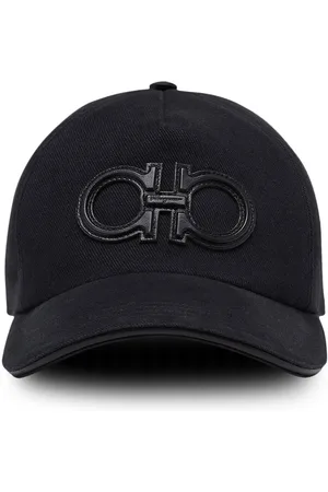 Salvatore Ferragamo Leather-patch logo cap
