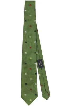 Etro Logo-jacquard silk tie