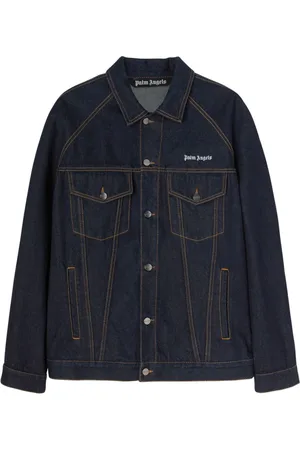 Palm Angels Embroidered-logo denim jacket
