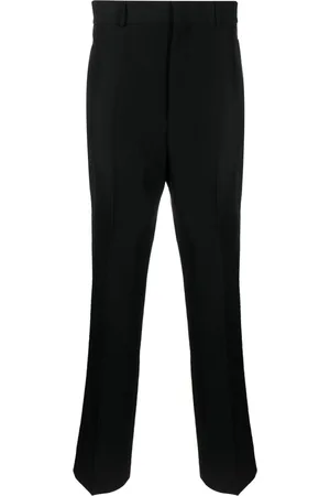 Palm Angels Stripe-detail cotton tailored trousers