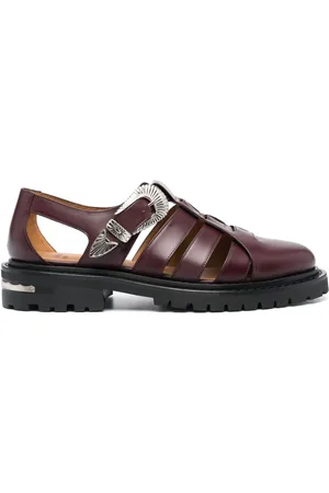 TOGA VIRILIS Cut-out leather sandals