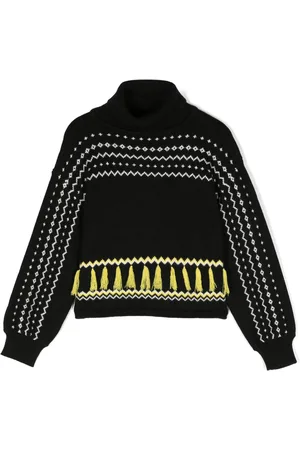 Twin-Set Tassel-trim high-neck jumper