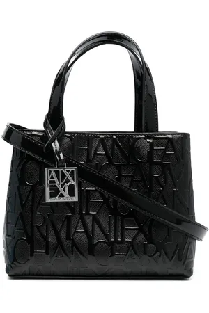 Armani Exchange All-over embossed logo tote