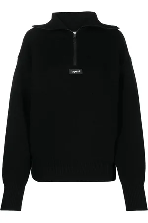 COPERNI Logo patch half-zip jumper