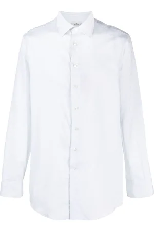 Etro Patterned-jacquard cotton shirt