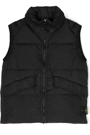 Stone Island Compass-appliqué quilted gilet