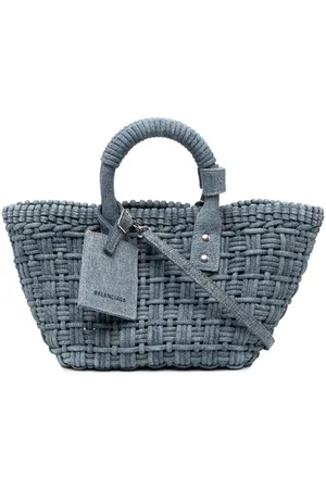 Balenciaga Bistro denim bascket bag
