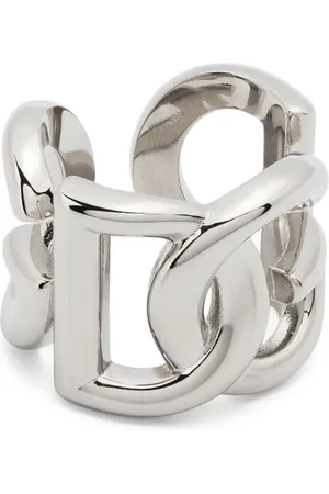 Dolce & Gabbana Logo-plaque engraved ring