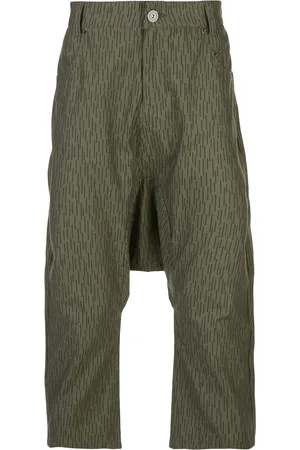 MOSTLY HEARD RARELY SEEN Graphic-print drop-crotch trousers