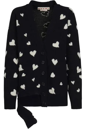 Marni Bunch of Hearts alpaca-wool cardigan