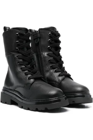 Twin-Set Leather combat boots
