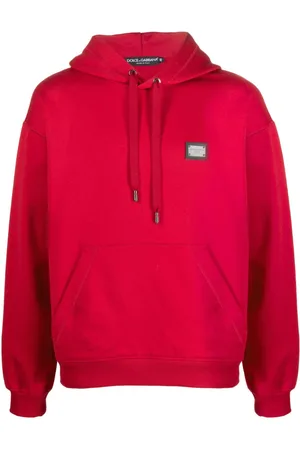 Dolce & Gabbana Logo-plaque cotton hoodie