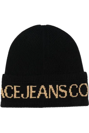 VERSACE Intarsia-logo wool beanie