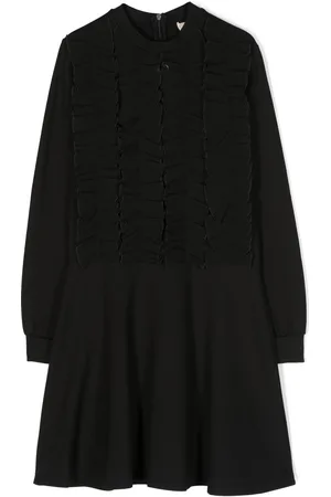 Twin-Set Georgette ruffle jersey dress