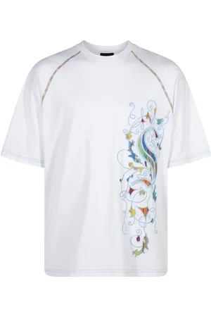 Supreme X Coogi embroidered-motif cotton T-shirt