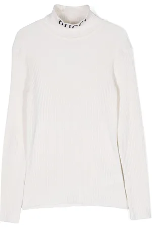 PUCCI Junior Intarsia-knitted logo jumper