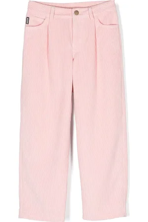 Moschino Logo-print straight-leg corduroy trousers