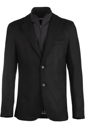 Norwegian Wool Layered-design wool-cashmere blazer