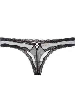 FLEUR DU MAL Sheer tulle thong