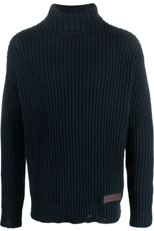 Dsquared2 Logo-patch roll-neck knitted jumper