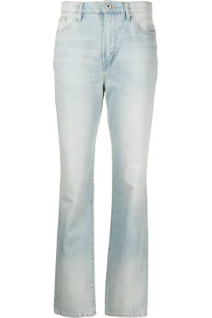 Kenzo Japanese high-waisted straight-leg jeans