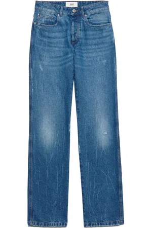 Ami Low-rise straight-leg jeans