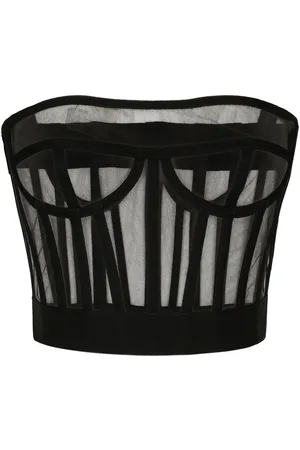 Dolce & Gabbana Boned-bodice cropped tank top