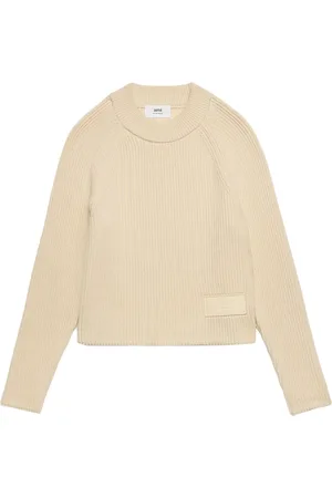 Ami Logo-patch knitted jumper