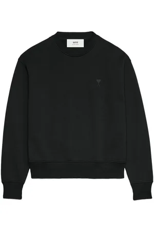 Ami Logo-embroidered cotton sweatshirt