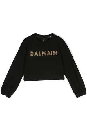 Balmain Logo-embellished long-sleeved T-shirt