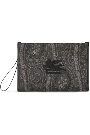 Etro Large paisley-print clutch