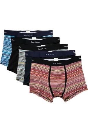 Paul Smith Logo-waistband striped boxers (pack of five)