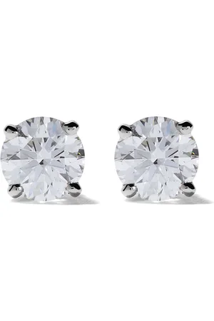 De Beers Platinum DB Classic diamond stud earrings