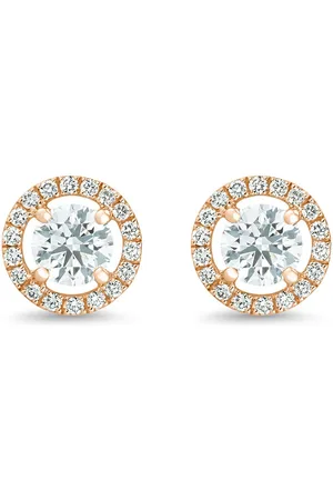 De Beers 18kt rose gold Aura round brilliant diamond studs