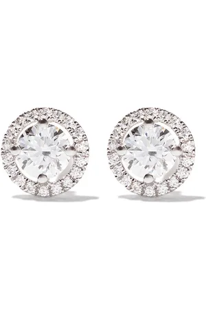 De Beers 18kt white gold My First Aura diamond stud earrings