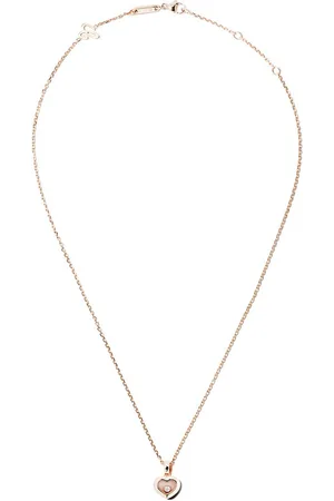 Chopard 18kt rose gold Happy Diamonds Icons pendant necklace